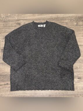 B P. Nordstrom Wool Women’s Medium Sweater Grey Hong Kong VTG